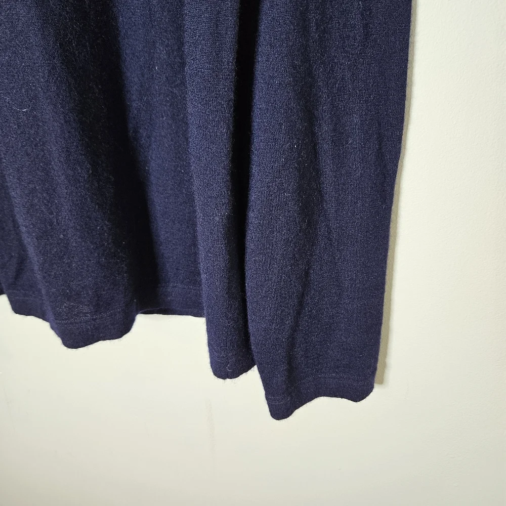 Vince Crewneck Sweater Lightweight Navy Blue Men's L Large Raglan Long Sleeve